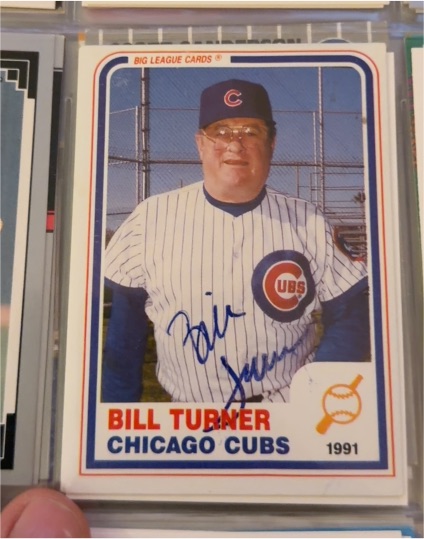 1991 Big League Cards Bill Turner Chicago Cubs — front