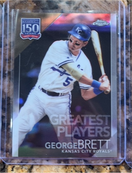 2019 Topps Chrome Update 150 Years Greatest Players #150C-25 George Brett — front