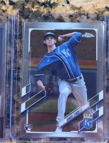 2021 Topps Chrome Update #USC34 Daniel Lynch — front