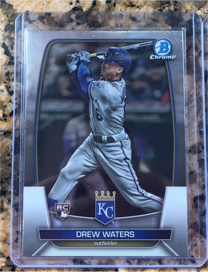 2023 Bowman Chrome #14 Drew Waters Rookie Card — front