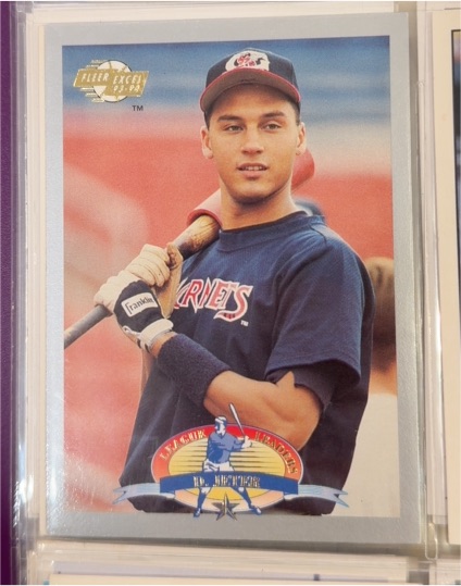 1993 Fleer Excel League Leaders #10 Derek Jeter — front