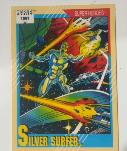 1991 Impel Marvel Universe Series 2 #45 Silver Surfer — front