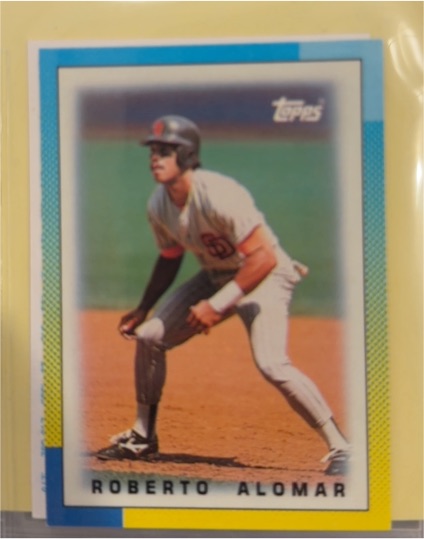 1990 Topps Mini Leaders #77 Roberto Alomar — front