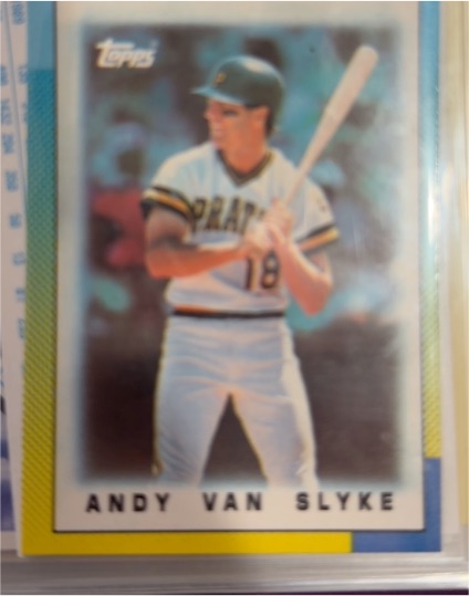 1990 Topps #18 Andy Van Slyke — front
