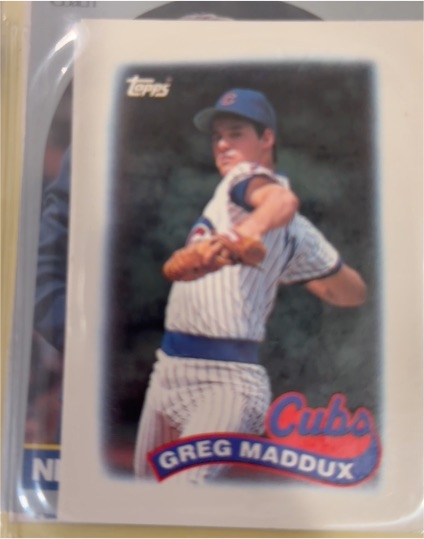 1989 Topps Mini League Leaders #4 Greg Maddux — front