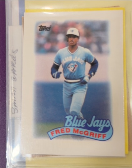 1989 Topps Mini #77 Fred McGriff Toronto Blue Jays — front