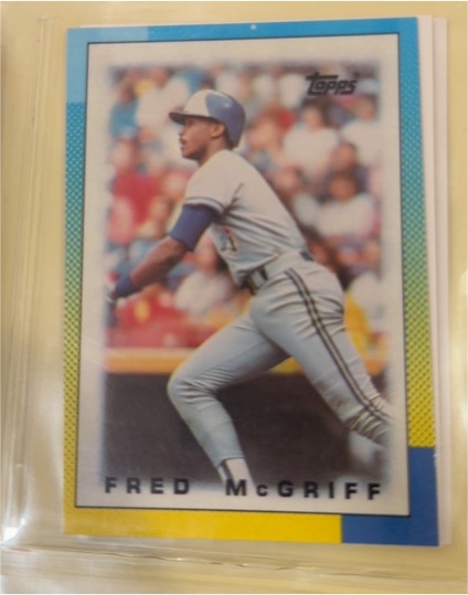 1990 Topps Mini Leaders #43 Fred McGriff — front