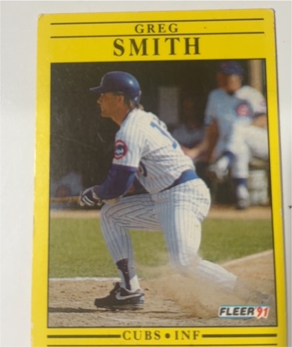 1991 Fleer #433 Greg Smith — front