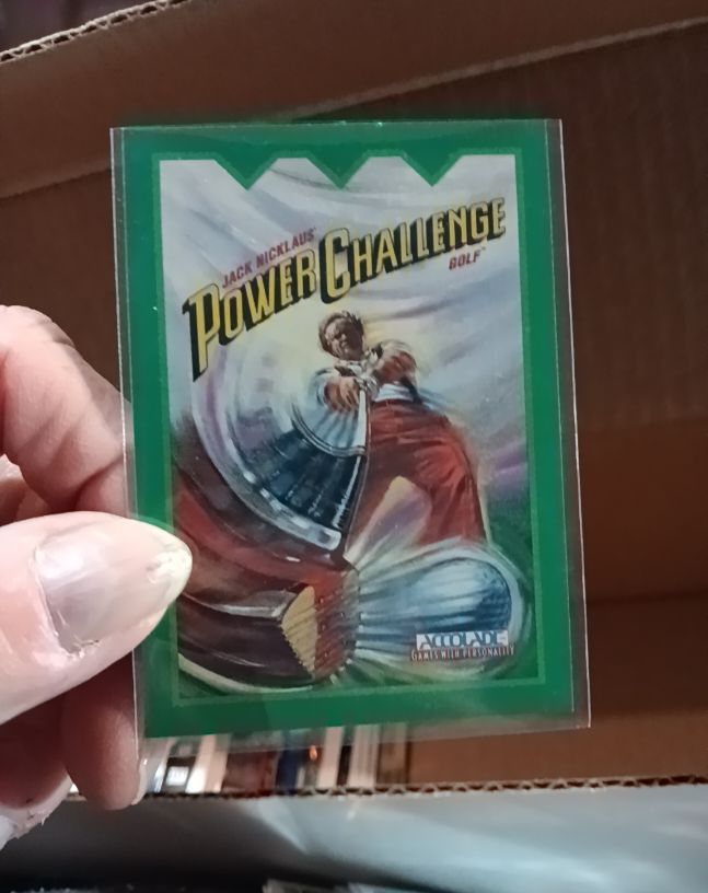 1993 Accolade Jack Nicklaus Power Challenge Golf Promo Card — front