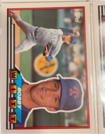 1989 Topps Big #25 Bobby Witt — front