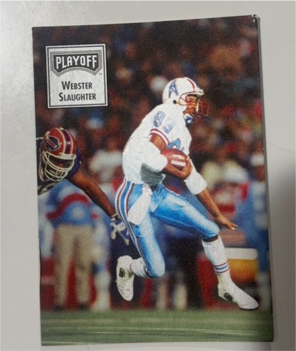 1993 Playoff Contenders #78 Webster Slaughter Houston Oilers — front