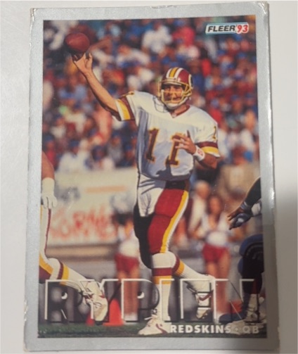 1993 Fleer #74 Mark Rypien — front