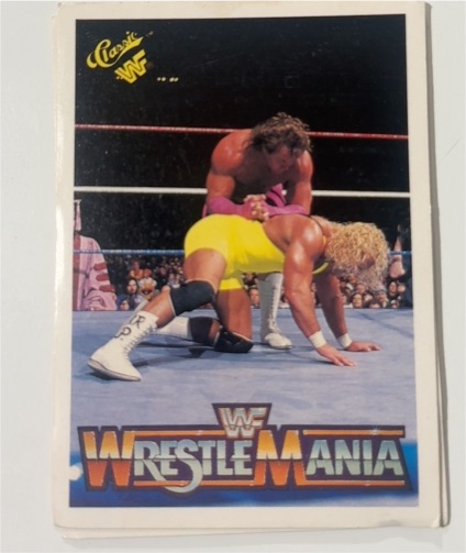 1990 Classic WWF WrestleMania #144 Brutus Beefcake Mr. Perfect — front