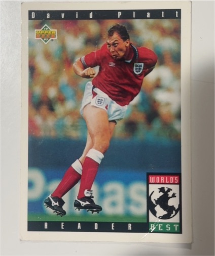 1993 Upper Deck World Cup #115 David Platt — front