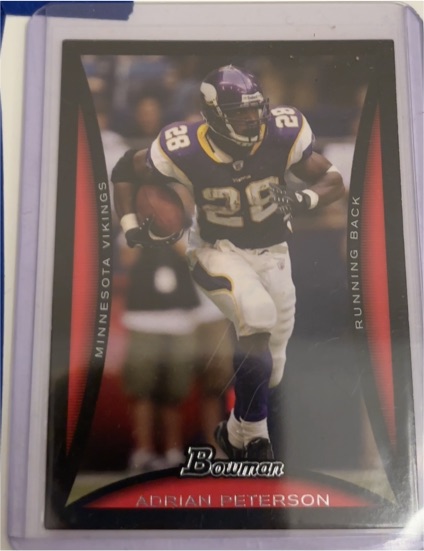2008 Bowman #29 Adrian Peterson — front
