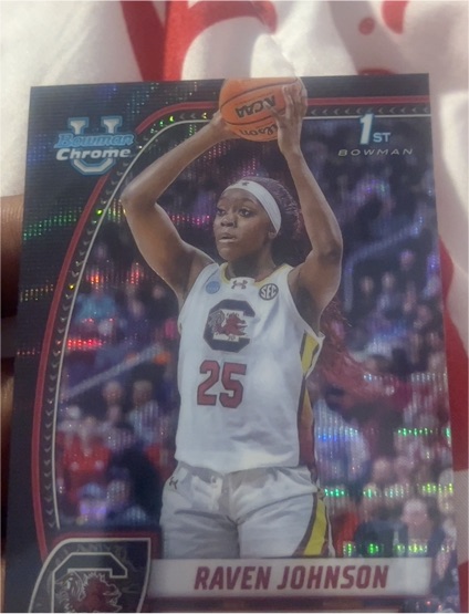 2024-25 Bowman University Chrome #60 Raven Johnson — front