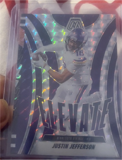 2025 Panini Mosaic #13 Justin Jefferson Elevate — front