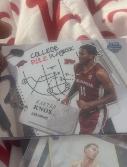 2024-25 Bowman Chrome University College Rule Playbook #CRP-12 Karter Knox — front