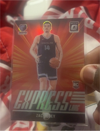 2024-25 Panini Donruss Optic Express Lane #10 Zach Edey Rookie Card — front
