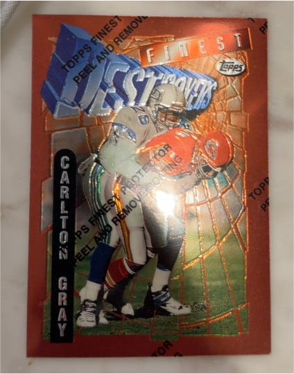 1996 Topps Finest Destroyers #333 Carlton Gray — front