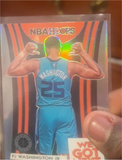 2019-20 Panini NBA Hoops Premium Stock #9 PJ Washington Jr — front