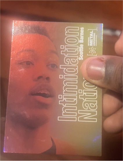 2021 Skybox Metal Universe Champions #IN-23 Scottie Barnes Intimidation Nation — front