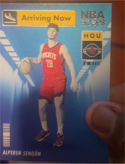 2021-22 Panini NBA Hoops #21 Alperen Sengun Arriving Now Rookie — front