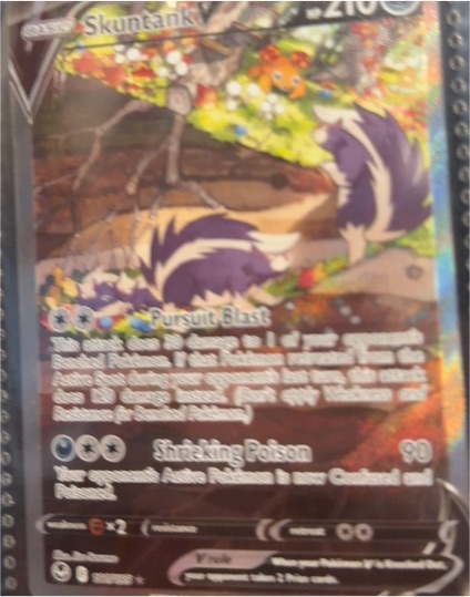 2022 Pokémon Silver Tempest #181 Skuntank V — front