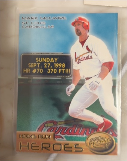 1998 Pacific Home Run Heroes #1 Mark McGwire — front