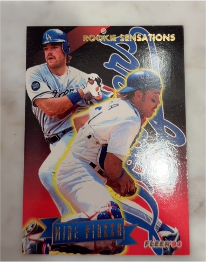 1994 Fleer Rookie Sensations #14 Mike Piazza — front