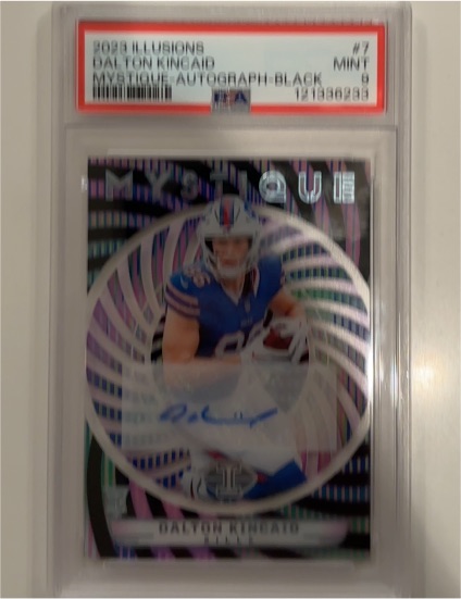 2023 Panini Illusions #7 Dalton Kincaid Mystique Autograph Black — front