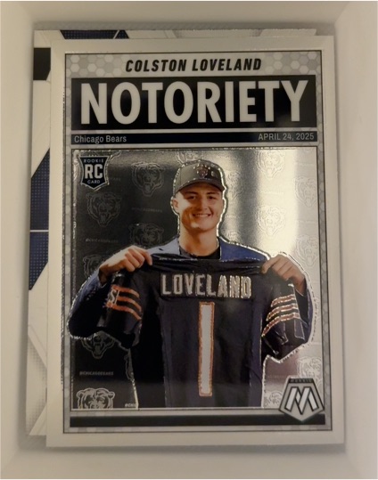2025 Panini Mosaic Notoriety #24 Colston Loveland — front