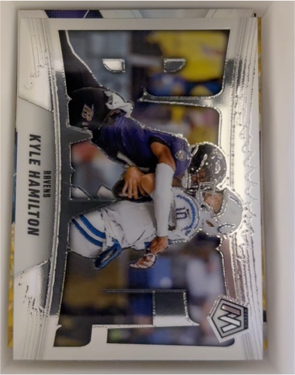 2025 Panini Mosaic #10 Kyle Hamilton Bang! — front