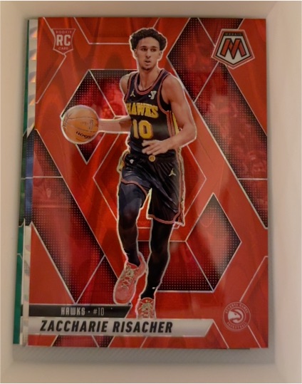2024-25 Panini Mosaic #213 Zaccharie Risacher — front