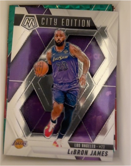 2024-25 Panini Mosaic #286 LeBron James City Edition — front