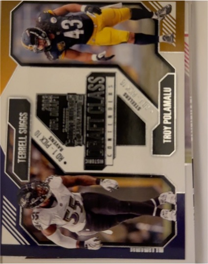 2024 Panini Contenders #20 Terrell Suggs / Troy Polamalu — front