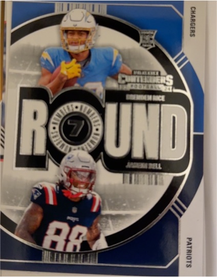 2024 Panini Contenders #22 Brenden Rice / Jaheim Bell Round Numbers — front