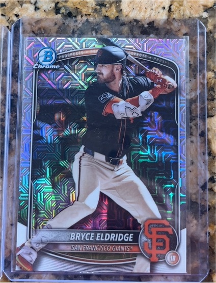 2025 Bowman Chrome #BCP-180 Bryce Eldridge — front