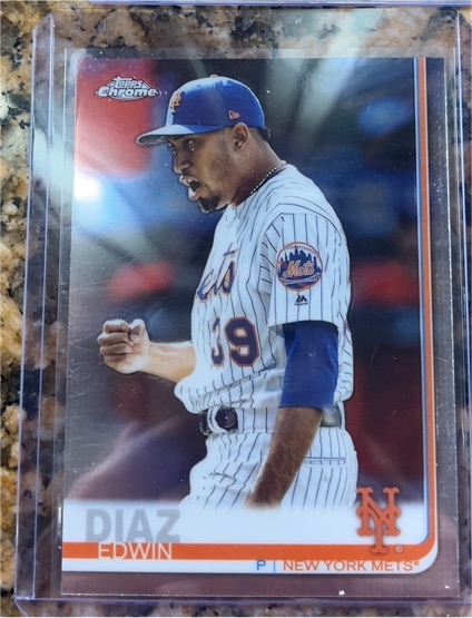 2019 Topps Chrome Update #US17 Edwin Diaz — front
