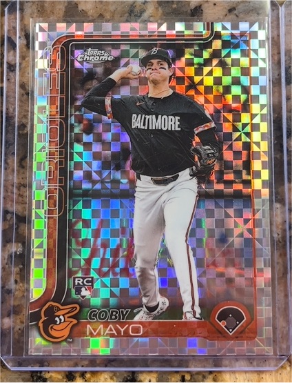 2025 Topps Chrome #120 Coby Mayo — front