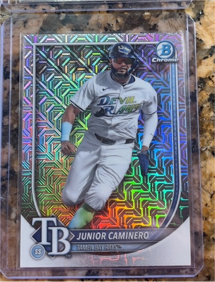 2025 Bowman Chrome #80 Junior Caminero — front