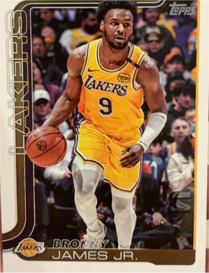 2025-26 Topps #152 Bronny James Jr. — front