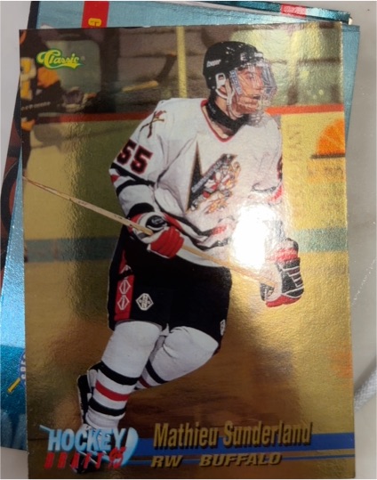 1995-96 Classic #23 Mathieu Sunderland — front