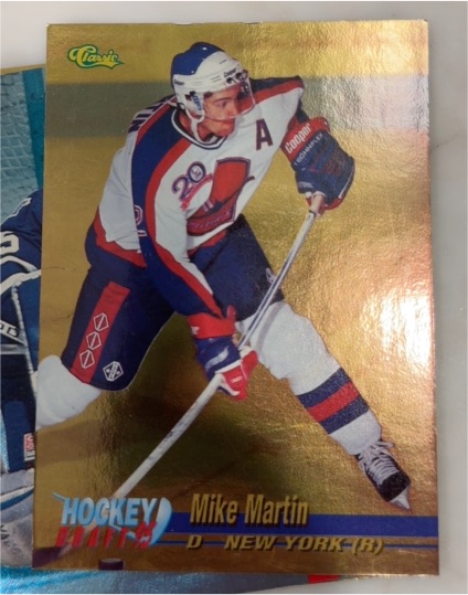 1995 Classic Hockey Draft #20 Mike Martin — front