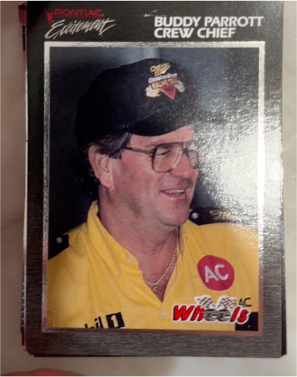 1992 Wheels Pontiac Excitement #4 Buddy Parrott Crew Chief — front