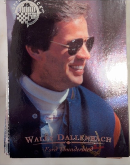 1996 Upper Deck Road to the Cup #RC40 Wally Dallenbach — front