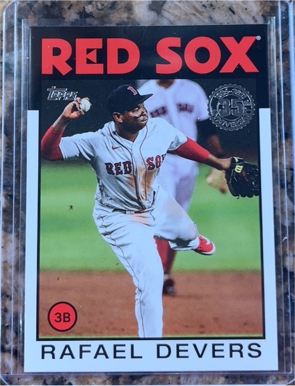 2021 Topps 1986 #86B-59 Rafael Devers — front