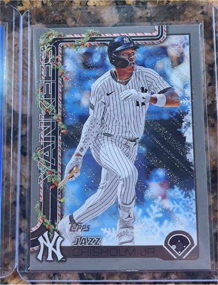 2025 Topps Holiday #H176 Jazz Chisholm Jr. — front
