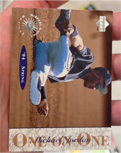 1995 Upper Deck Minor League #6 Michael Jordan One On One — front