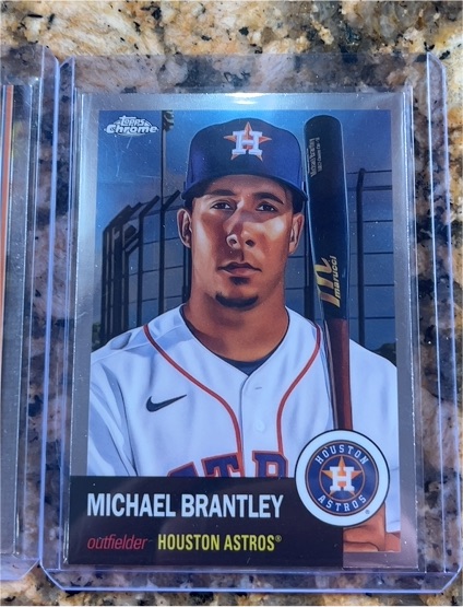 2022 Topps Chrome Platinum Anniversary #318 Michael Brantley Houston Astros — front